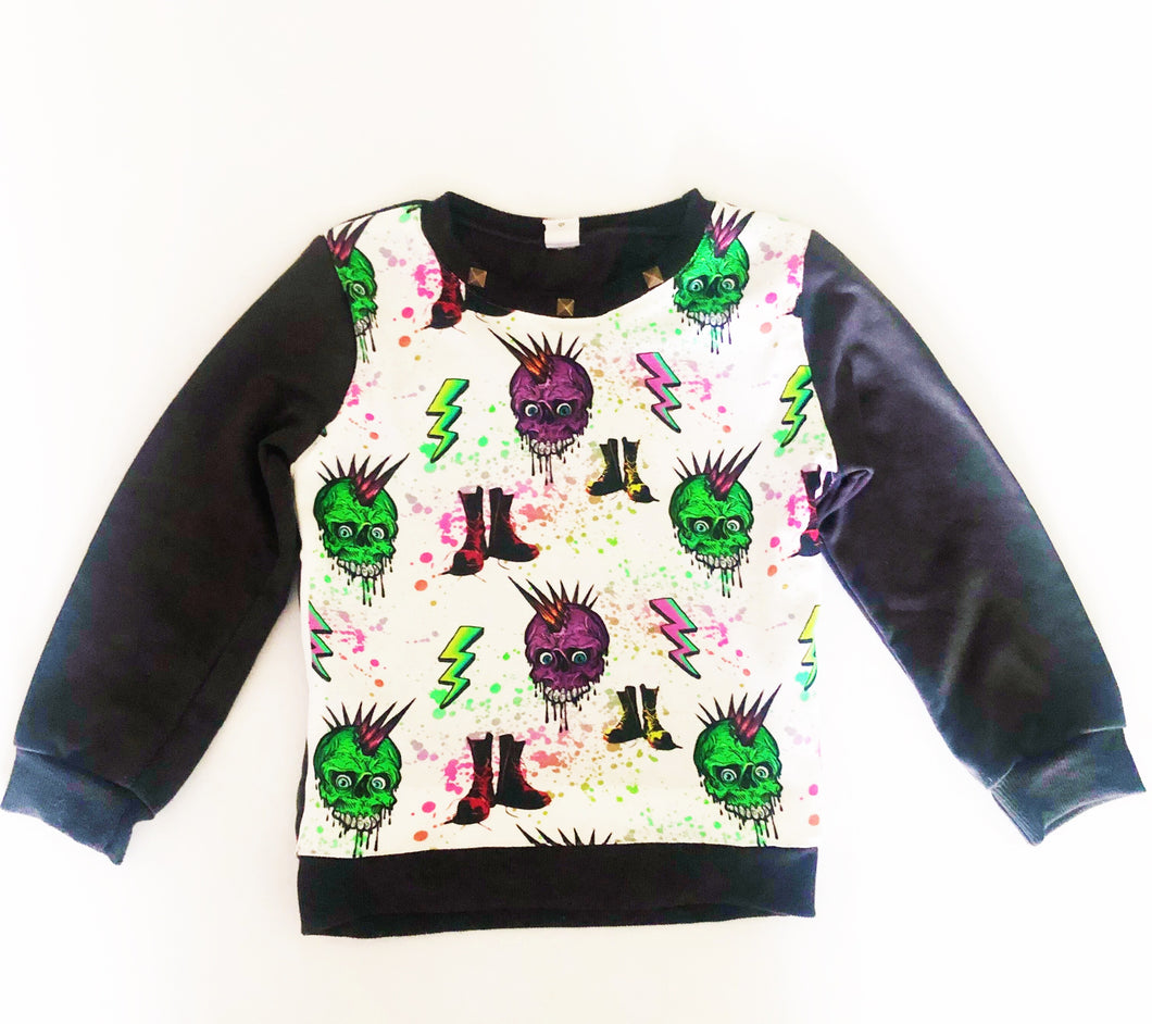 Punk Splatter Zombie Sweatshirt